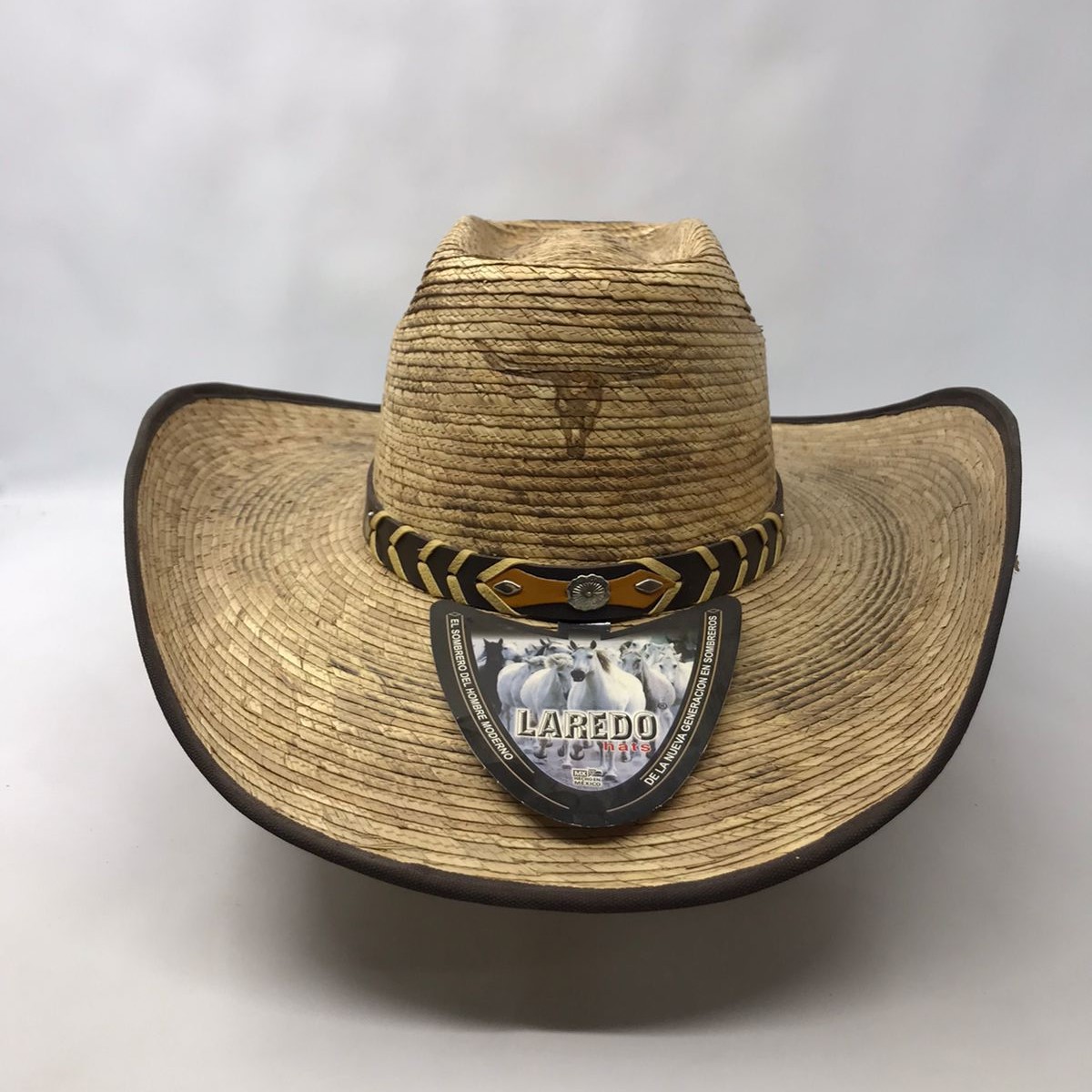 Sombrero de palma economía de horma cuadrada 0192 Laredo Hats Palma Laredo Hats